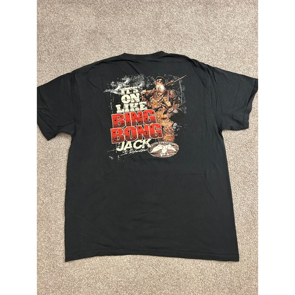 Duck Commander T-Shirt Men XL Black Excellent Bing Bong Jack Si Robertson Tee